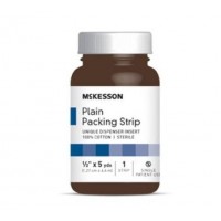Dukal Plain Packing Strips, 2" x 5 yds 1 Bottle